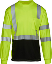 MAX Apparel Hi-Viz Class 3 Moisture Wicking Long Sleeve T-shirt MAX455