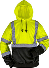 MAX Apparel Hi-Viz Class 3 Pullover Hooded Sweatshirt MAX630