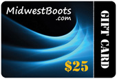 $25 MidwestBoots.com Gift Card