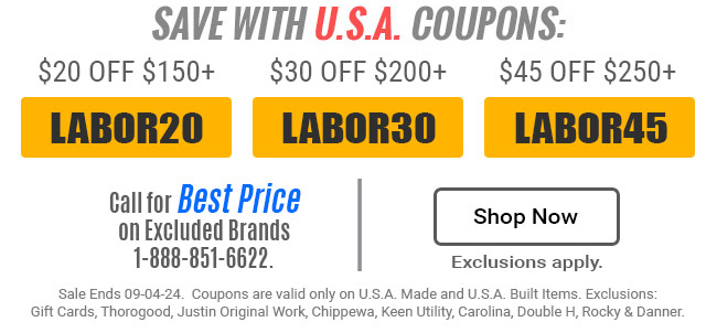 Labor day boot sale outlet