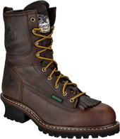 Men's Georgia Boot 8" Steel Toe WP Logger Work Boot G7313