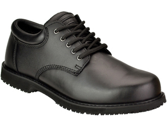Grabbers Men's G1120 Black Sure Grip Slip Resistant Oxford Shoes 