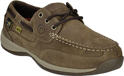 rockport steel toe boat shoes