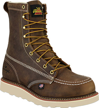 wedge sole steel toe work boots