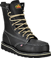 Men's Thorogood 8" Steel Toe Moc Toe Wedge Sole Boot (U.S.A.) TH804-6208-GWP702 with Leather Lace
