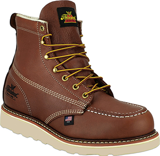 Men's 6" Thorogood Wedge Sole Work Boots (U.S.A.) 814-4200