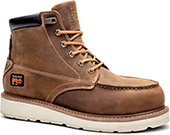 Men's Timberland Pro 6" Waterproof Moc Toe Wedge Sole Work Boots TMA2AXR