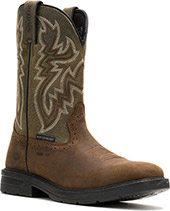 Product: Men's Wolverine 10" Steel Toe WP Western Wellington Work Boot W251044