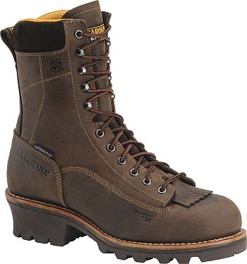 Men's Carolina 8" Logger Waterproof Work Boots CA7022